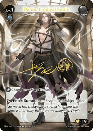 Dante, Prodigal Swain (CSR) #4 – Asphodel / Paradise