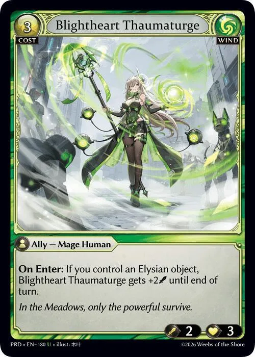 Blightheart Thaumaturge (Interference Curio Foil) #180 – Asphodel / Paradise