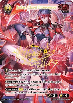 Judas, Claret Intercessor (CSR) #230 – Asphodel / Paradise