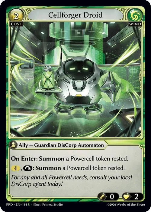 Cellforger Droid (Interference Curio Foil) #184 – Asphodel / Paradise