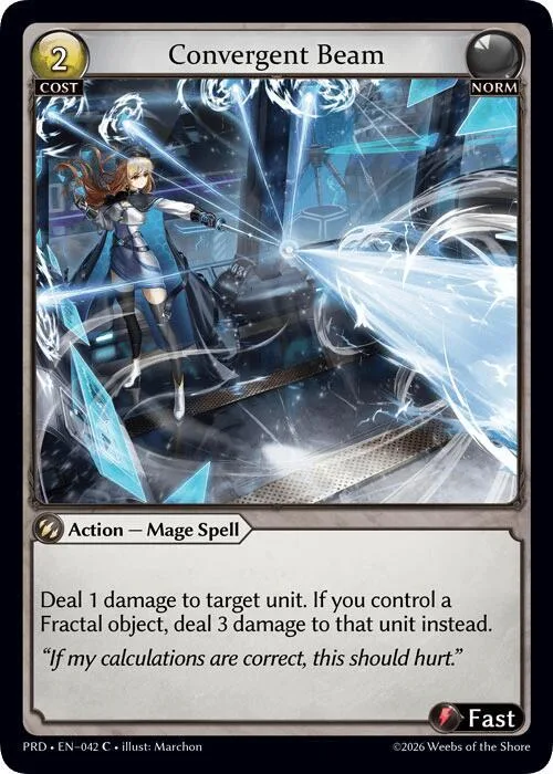 Convergent Beam (Interference Curio Foil) #42 – Asphodel / Paradise