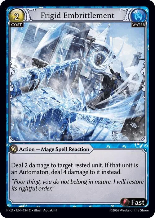 Frigid Embrittlement (Interference Curio Foil) #154 – Asphodel / Paradise