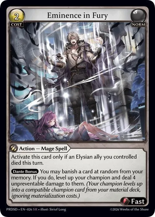 Eminence in Fury #26 – Asphodel / Paradise Starter Decks