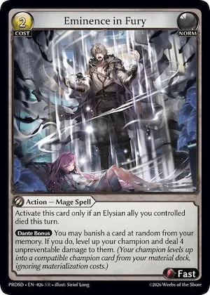 Eminence in Fury #26 – Asphodel / Paradise Starter Decks