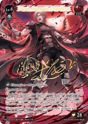 Dante, Hematic Overdrive (CSR) #7 – Asphodel / Paradise