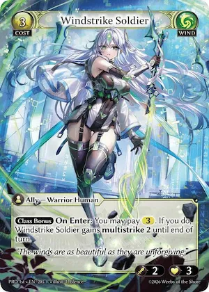 Windstrike Soldier (1st Edition) #205 – Asphodel / Paradise