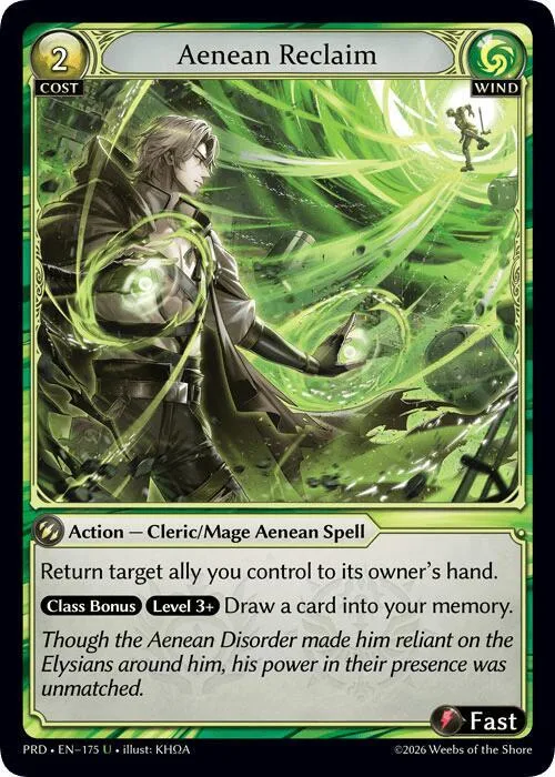 Aenean Reclaim (Interference Curio Foil) #175 – Asphodel / Paradise