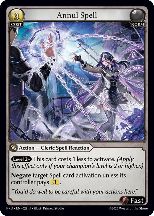 Annul Spell (Interference Curio Foil) #28 – Asphodel / Paradise