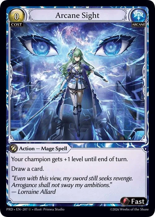Arcane Sight (Interference Curio Foil) #207 – Asphodel / Paradise