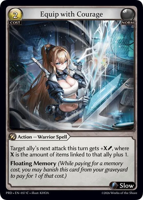 Equip with Courage (Interference Curio Foil) #57 – Asphodel / Paradise