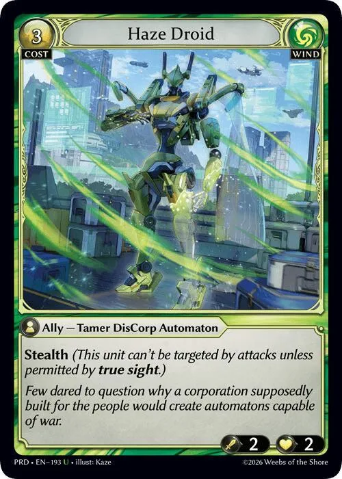 Haze Droid (Interference Curio Foil) #193 – Asphodel / Paradise