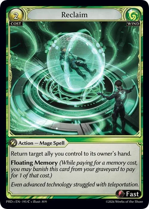 Reclaim (Interference Curio Foil) #195 – Asphodel / Paradise