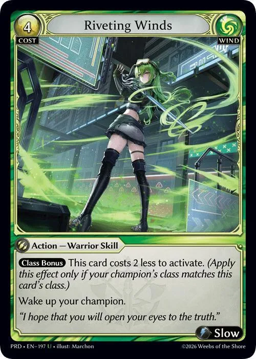 Riveting Winds (Interference Curio Foil) #197 – Asphodel / Paradise