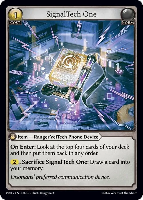 SignalTech One (Interference Curio Foil) #86 – Asphodel / Paradise