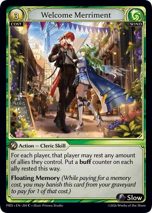Welcome Merriment (Interference Curio Foil) #204 – Asphodel / Paradise