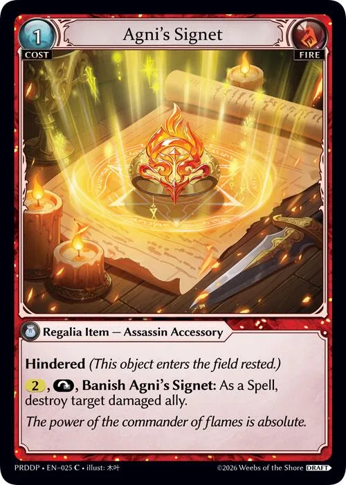 Agni's Signet #25 – Asphodel / Paradise Draft Pack