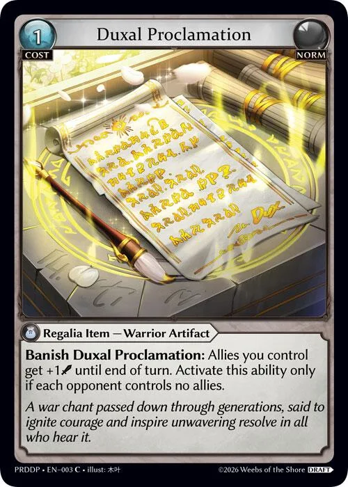 Duxal Proclamation #3 – Asphodel / Paradise Draft Pack