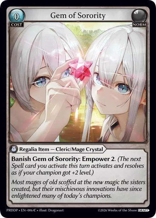 Gem of Sorority #6 – Asphodel / Paradise Draft Pack