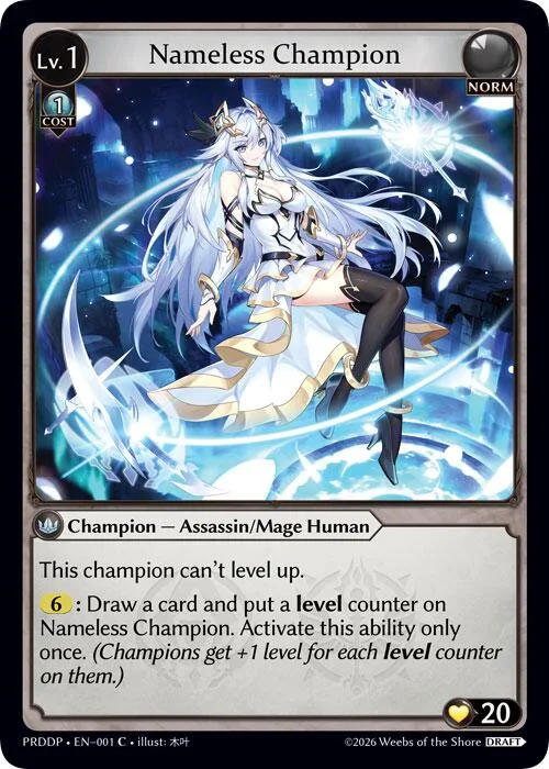 Nameless Champion (Assassin/Mage) #1 – Asphodel / Paradise Draft Pack