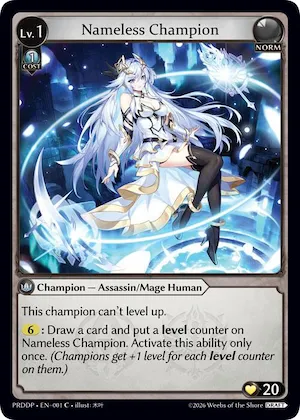 Nameless Champion (Assassin/Mage) #1 – Asphodel / Paradise Draft Pack