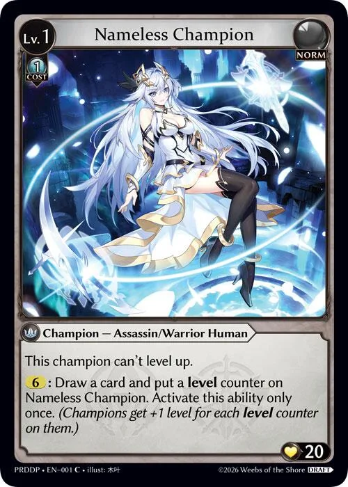 Nameless Champion (Assassin/Warrior) #1 – Asphodel / Paradise Draft Pack