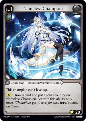 Nameless Champion (Assassin/Warrior) #1 – Asphodel / Paradise Draft Pack