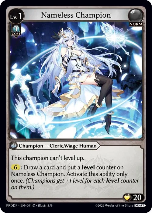 Nameless Champion (Cleric/Mage) #1 – Asphodel / Paradise Draft Pack