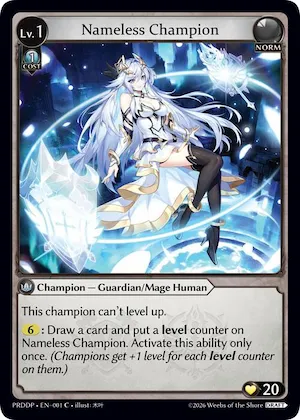 Nameless Champion (Guardian/Mage) #1 – Asphodel / Paradise Draft Pack