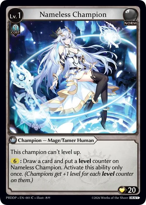Nameless Champion (Mage/Tamer) #1 – Asphodel / Paradise Draft Pack