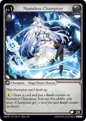 Nameless Champion (Mage/Tamer) #1 – Asphodel / Paradise Draft Pack