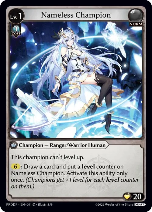 Nameless Champion (Ranger/Warrior) #1 – Asphodel / Paradise Draft Pack
