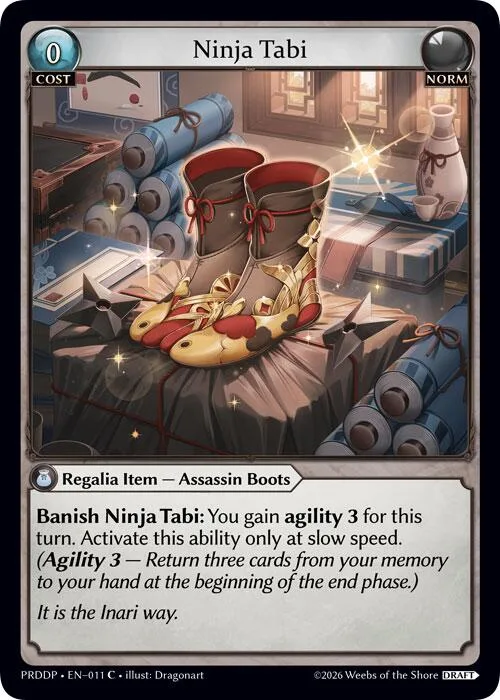 Ninja Tabi #11 – Asphodel / Paradise Draft Pack