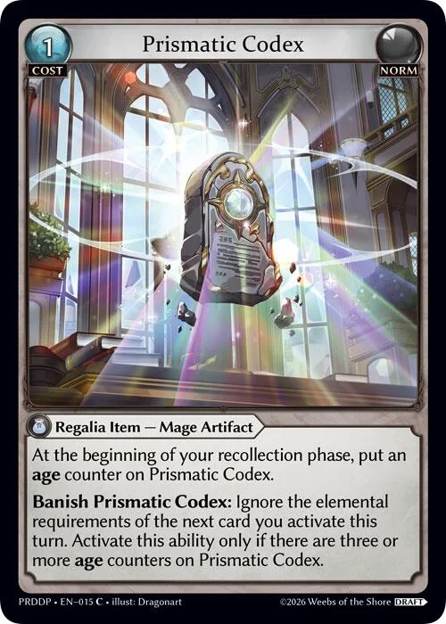 Prismatic Codex #15 – Asphodel / Paradise Draft Pack