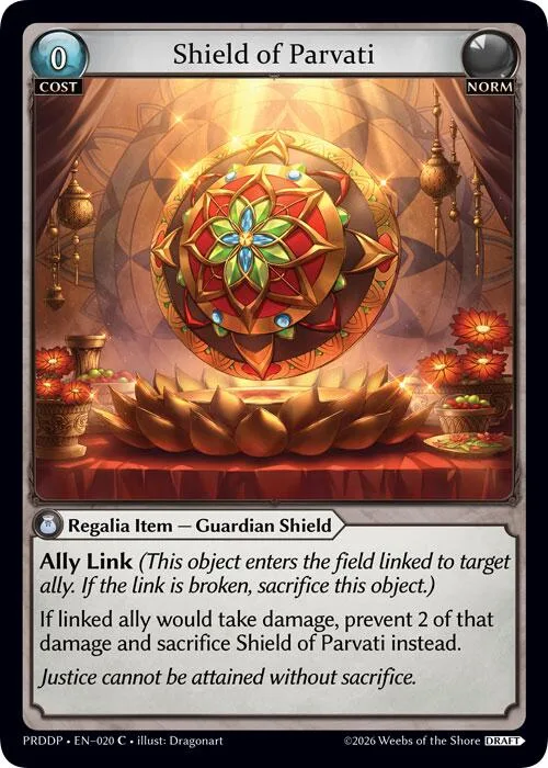 Shield of Parvati #20 – Asphodel / Paradise Draft Pack