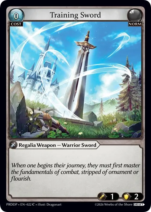 Training Sword #22 – Asphodel / Paradise Draft Pack