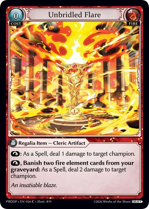 Unbridled Flare #26 – Asphodel / Paradise Draft Pack
