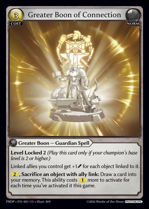 Greater Boon of Connection #1 – Asphodel / Paradise: Pantheon