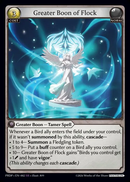 Greater Boon of Flock #2 – Asphodel / Paradise: Pantheon