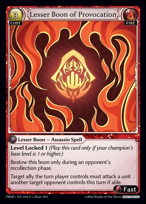 Lesser Boon of Provocation #10 – Asphodel / Paradise: Pantheon