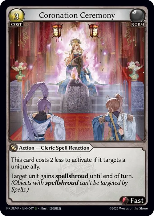 Coronation Ceremony #7 – Asphodel / Paradise Event Pack