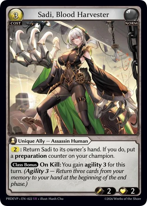 Sadi, Blood Harvester #22 – Asphodel / Paradise Event Pack