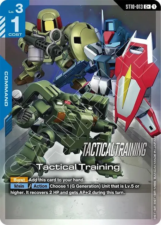 Tactical Training (C+) #st10-013 – Starter Deck 10: Generation Pulse
