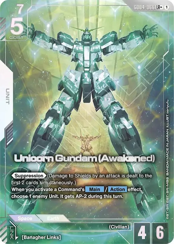 Unicorn Gundam (Awakened) (LR+) #gd4-066 – Phantom Aria