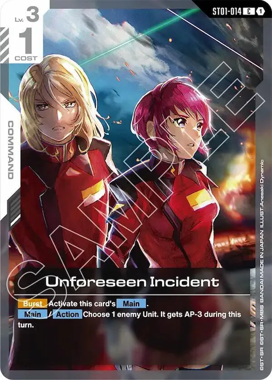 Unforeseen Incident #st1-014 – Starter Deck 09: Destiny Ignition
