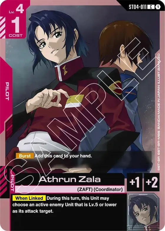 Athrun Zala #st4-011 – Starter Deck 09: Destiny Ignition