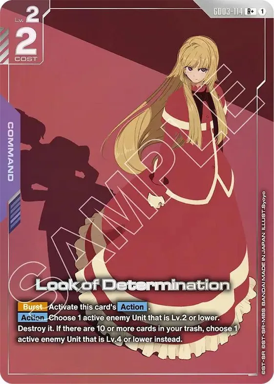 Look of Determination (R+) #gd3-114 – Steel Requiem
