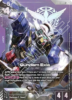 Gundam Exia (ST07-001) (LR+) #st7-001 – Starter Deck 07: Celestial Drive