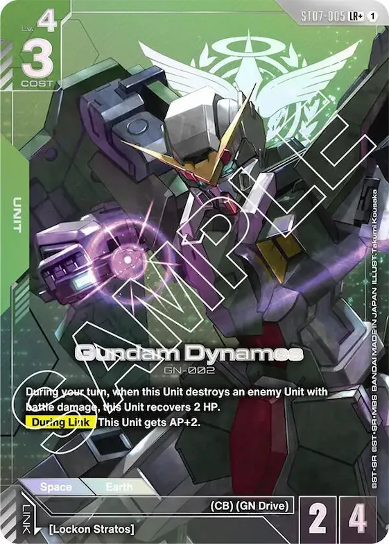 Gundam Dynames (LR+) #st7-005 – Starter Deck 07: Celestial Drive