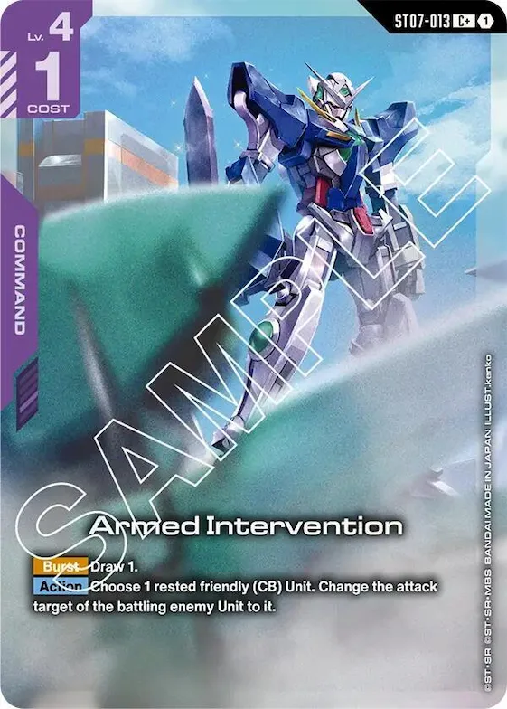 Armed Intervention (C+) #st7-013 – Starter Deck 07: Celestial Drive