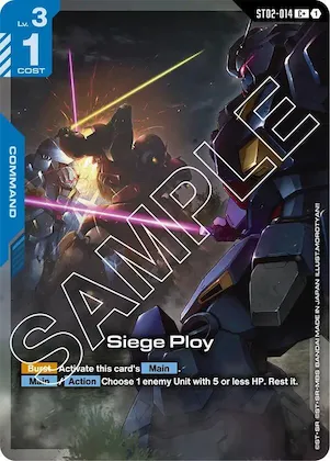 Siege Ploy (C+) #st2-014 – Starter Deck 08: Flash of Radiance